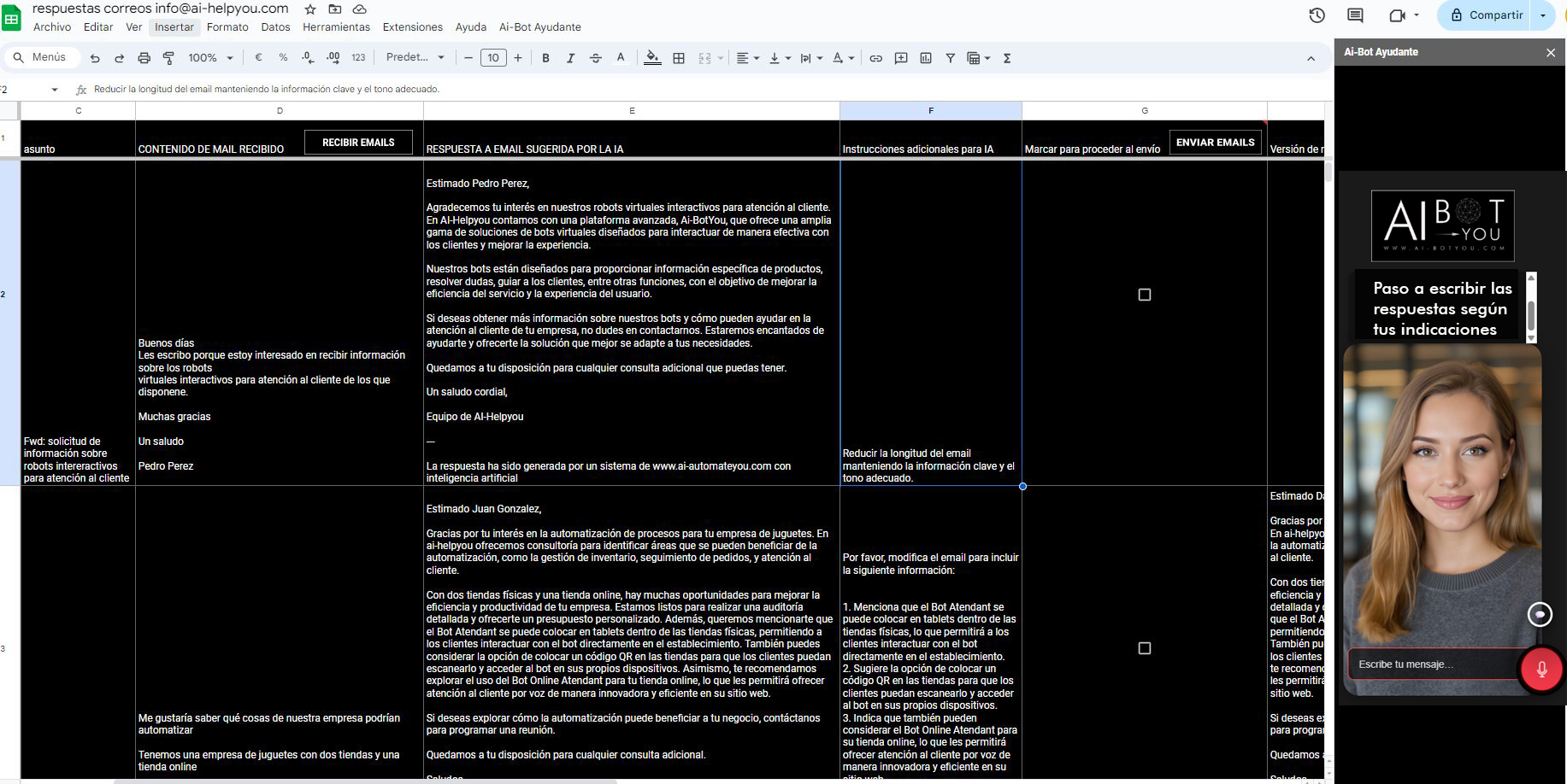 Ejemplo de una Magic-Table con Humano Digital